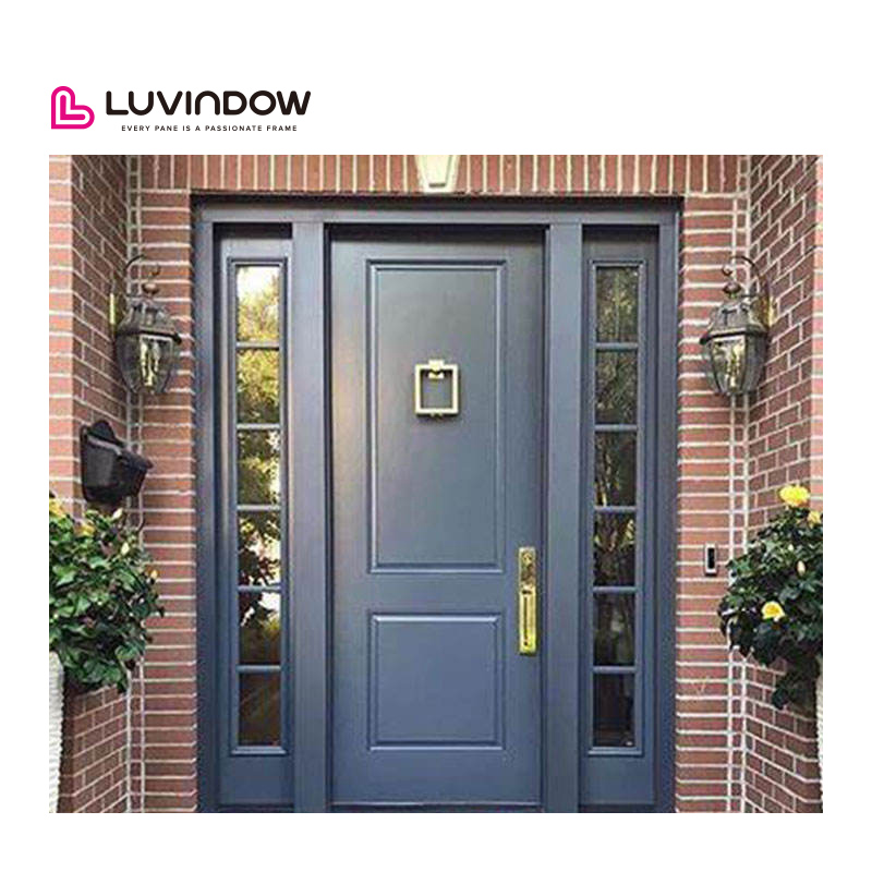 Puerta principal de madera americana, diseño moderno, puertas de entrada para casas, puerta de entrada comercial de madera maciza de teca y roble.