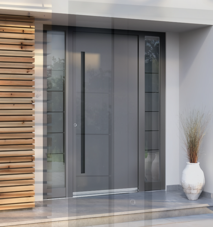 Entrada manual inteligente antirrobo con huella dactilar, insonorizada, para vestíbulo de apartamento, con caja fuerte y puerta silenciosa tipo pozo de entrada.