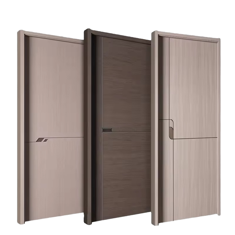 Puerta principal de madera, puerta de entrada doble de madera maciza para casa/villa de lujo hecha a medida.