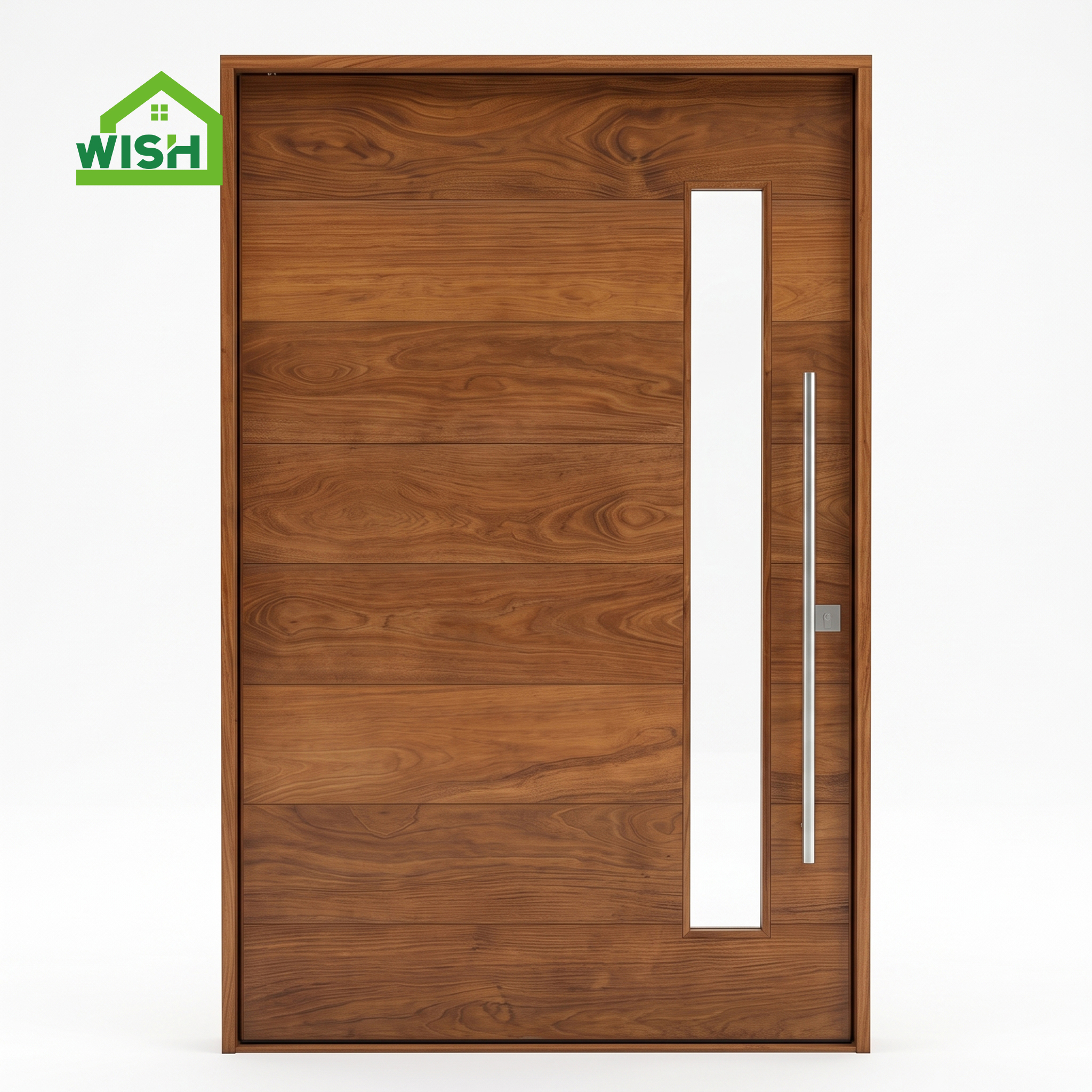 Puerta pivotante de madera maciza grande para entrada de casa moderna, puerta de entrada de seguridad de madera pivotante para villa.