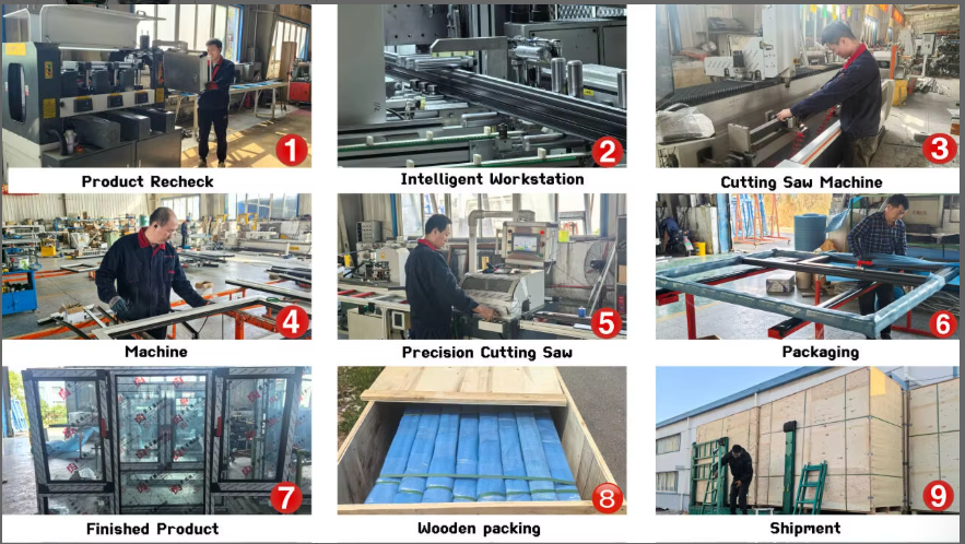 Inspección de calidad y calibración final de puertas