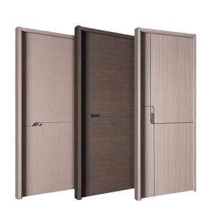 Puerta principal de madera, puerta de entrada doble de madera maciza para casa/villa de lujo hecha a medida.