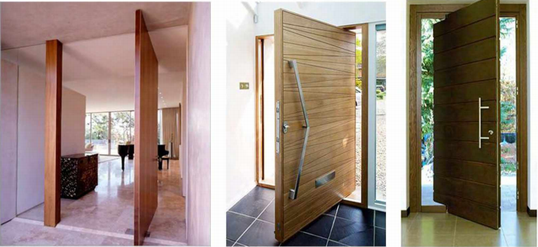 Modelo de puerta exterior con acabados personalizados