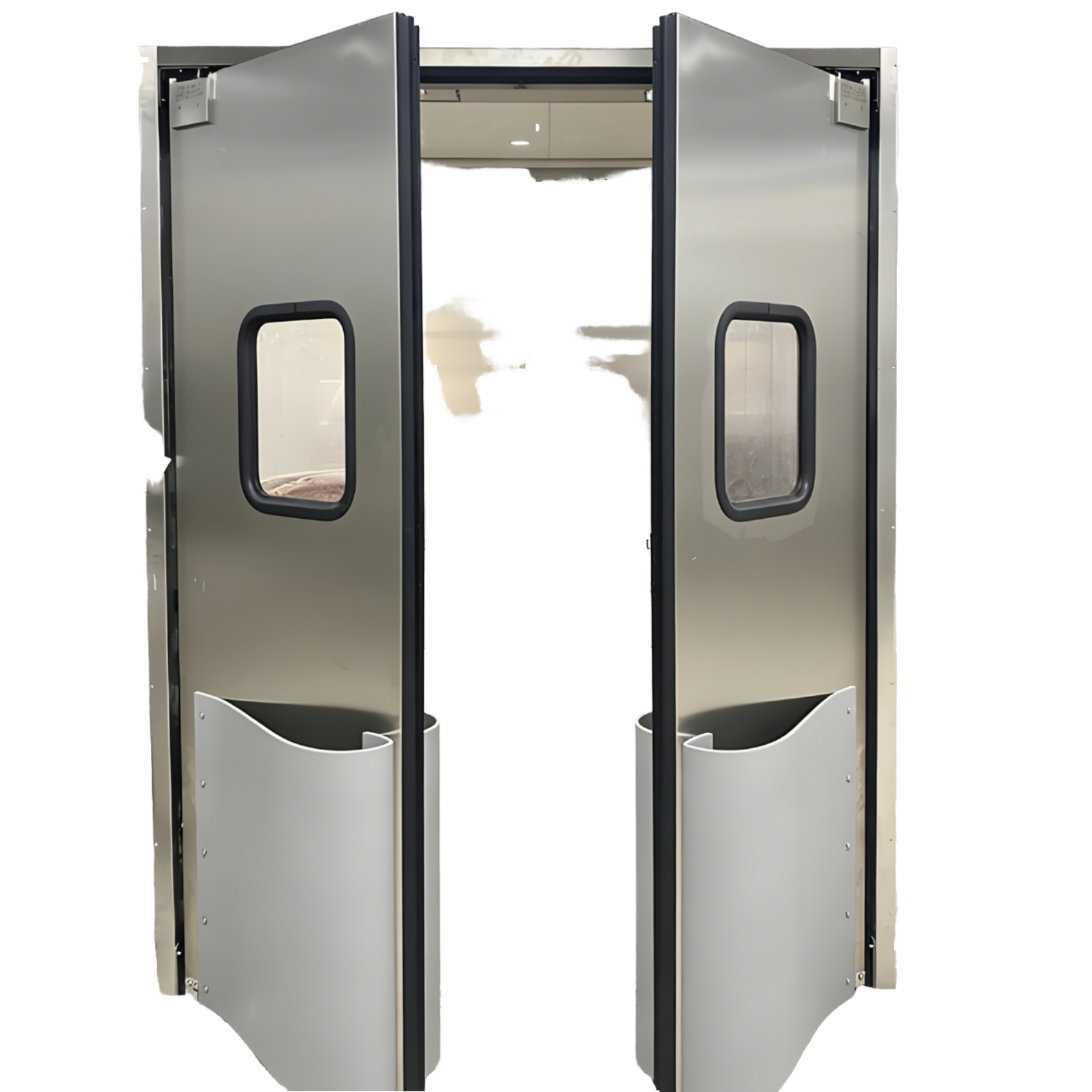 Puerta industrial de gimnasio de apertura plana, ligera, de aleación de aluminio resistente a la corrosión y con certificación CE.
