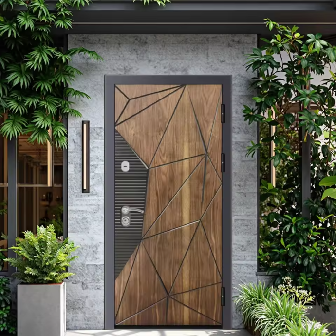Puerta de seguridad de acero estilo turco