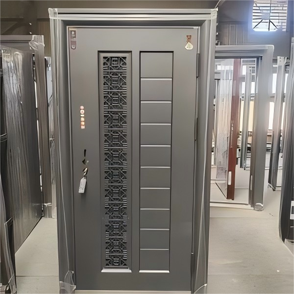 Puerta de seguridad para el hogar, puertas de entrada de metal de acero, a prueba de balas, antirrobo, a prueba de huracanes, puerta de entrada exterior de seguridad.