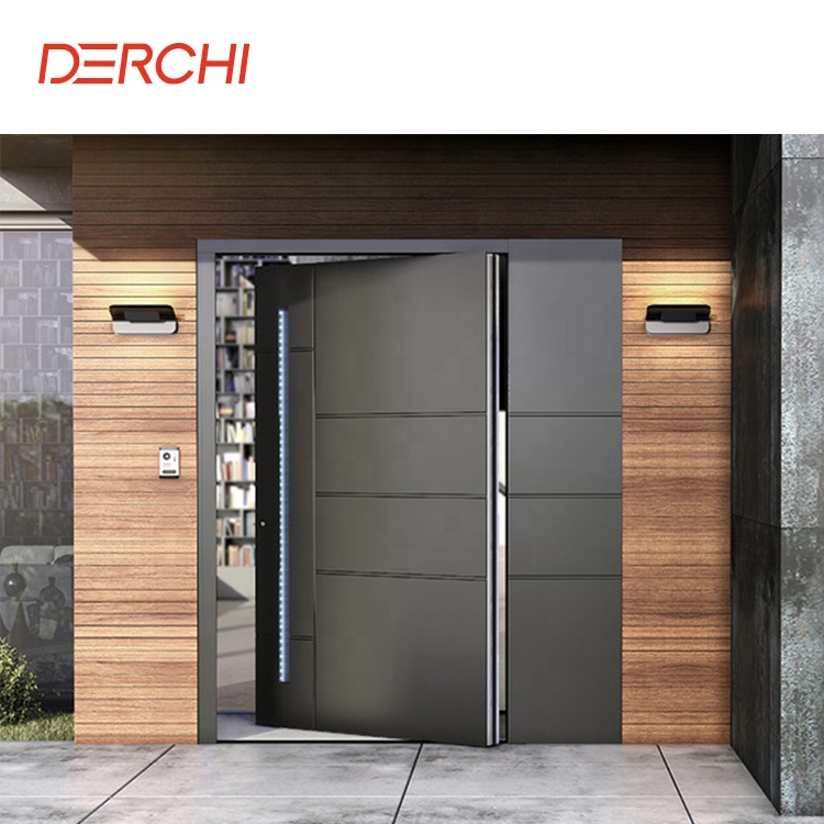 Fabricante líder en China de puertas de seguridad exteriores de aluminio para viviendas, puertas de entrada de acero de diseño moderno y puertas de hierro forjado.