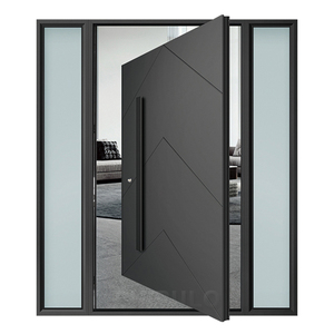 Fábrica de puertas pivotantes profesionales PPD. Personalización completa. Alta calidad. Reconocida. Con manija larga y cerradura inteligente.