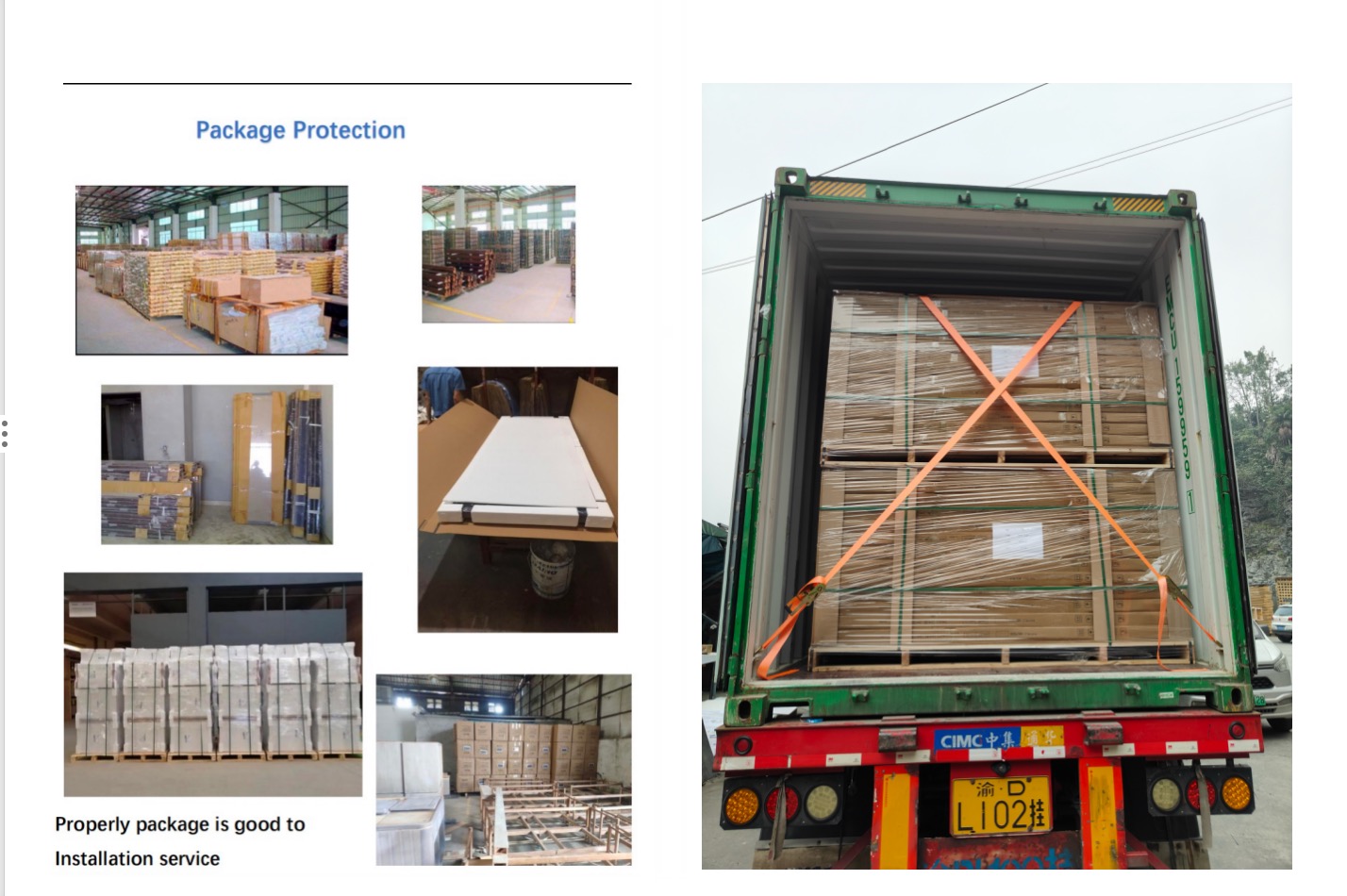 Embalaje y logística de exportación