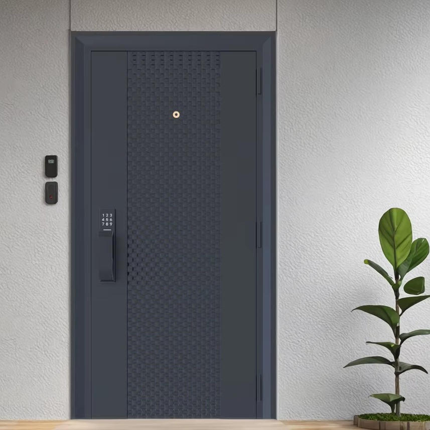 Puerta de acero inoxidable pivotante cortafuegos