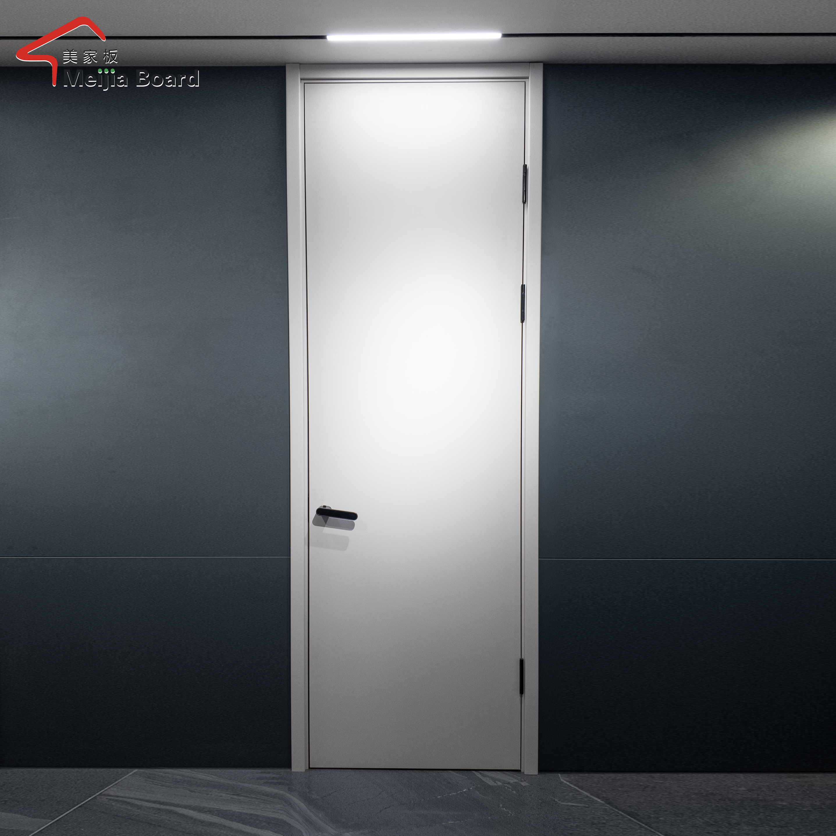 Puerta de PVC de estilo europeo sencilla con estructura estable para habitaciones de hotel. Permite personalización.
