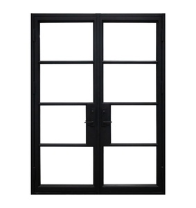 Puerta doble francesa de acero