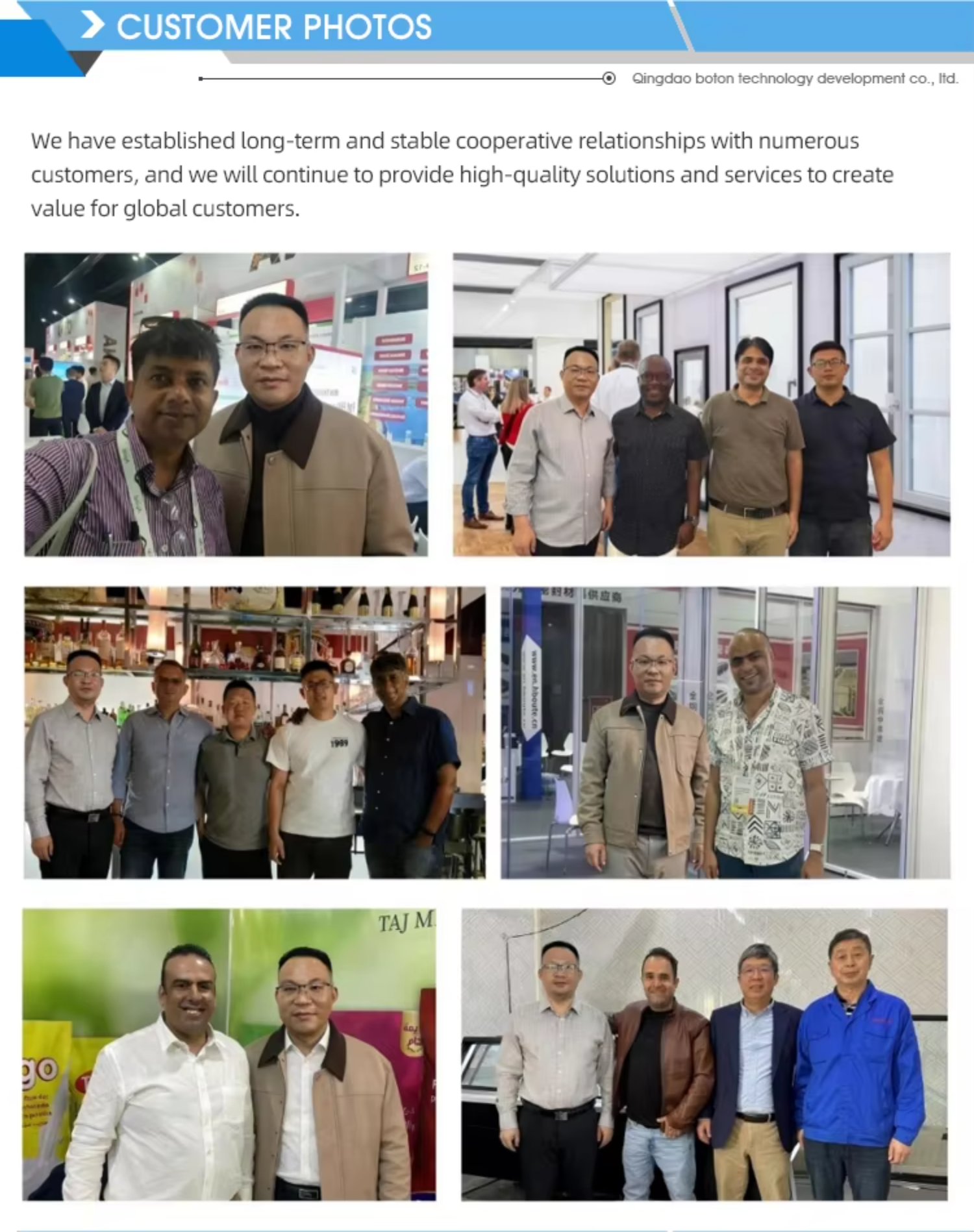 Presencia en ferias comerciales internacionales y eventos de construcción