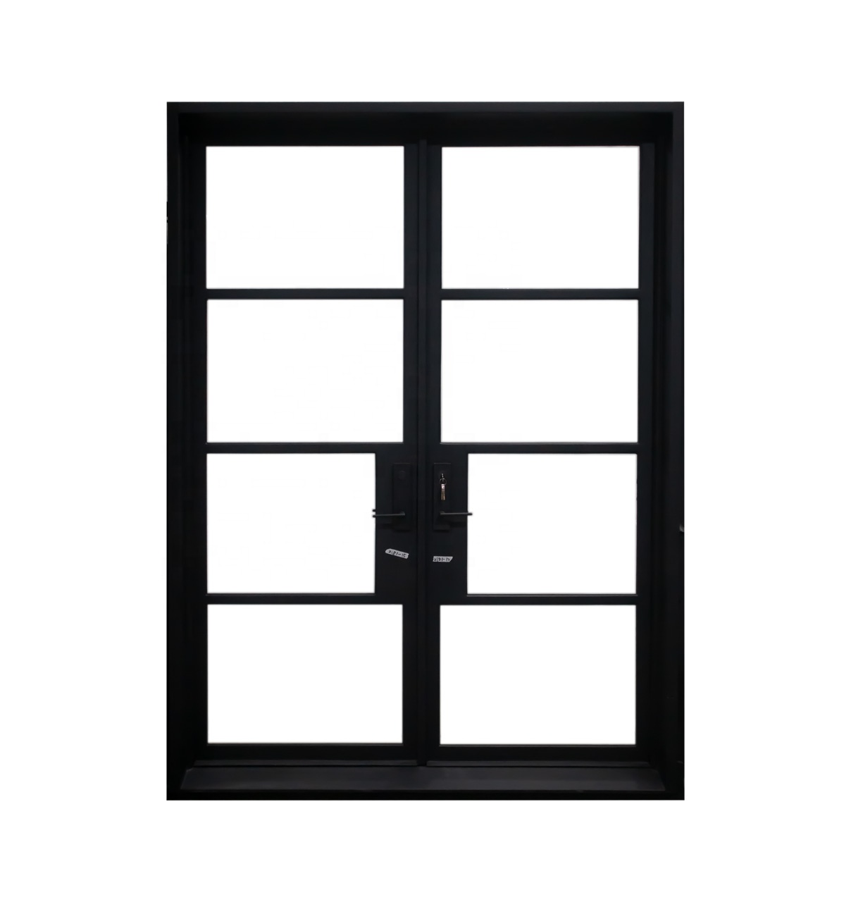 Puerta doble francesa de acero