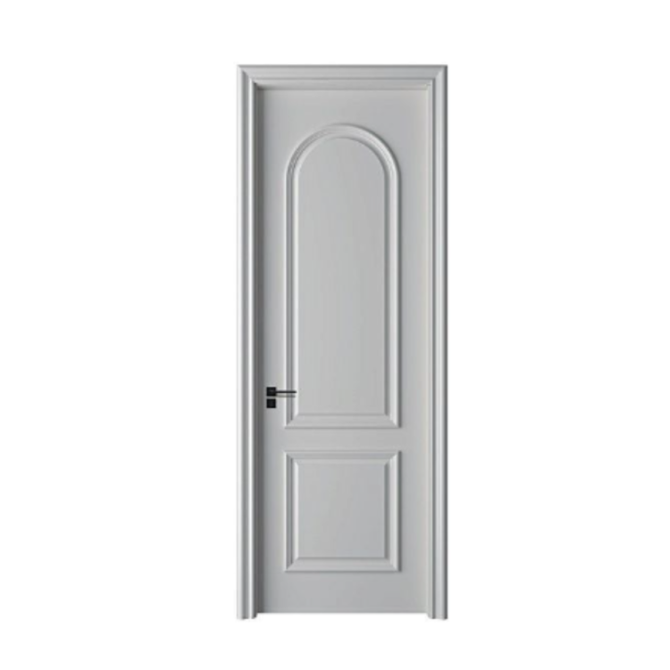 Juego de puertas interiores modernas de MDF pintadas para hoteles y apartamentos, con apertura manual. Incluye marco y manijas.