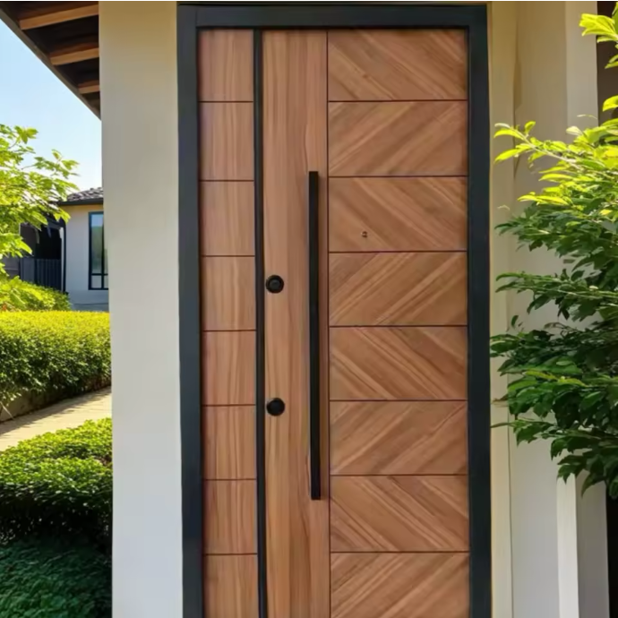 Puerta de acero y MDF con aislamiento acústico