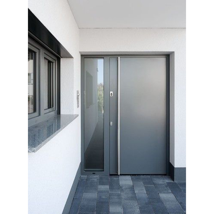 Puertas de entrada principales de madera maciza de estilo americano contemporáneo