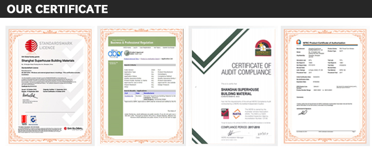 Certificados oficiales de rendimiento y calidad