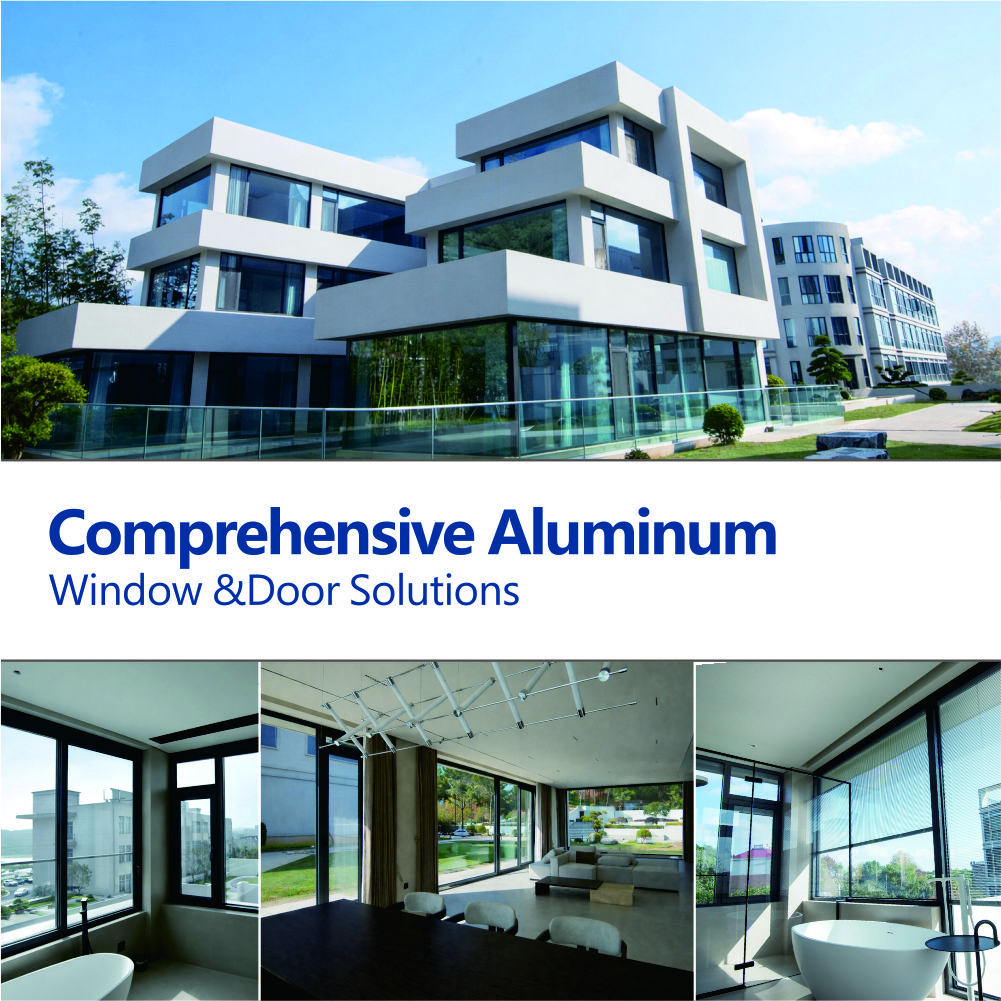 Puertas y ventanas de aleación de aluminio RG65 para viviendas modernas. Personalización de fábrica de puertas y ventanas de aluminio.