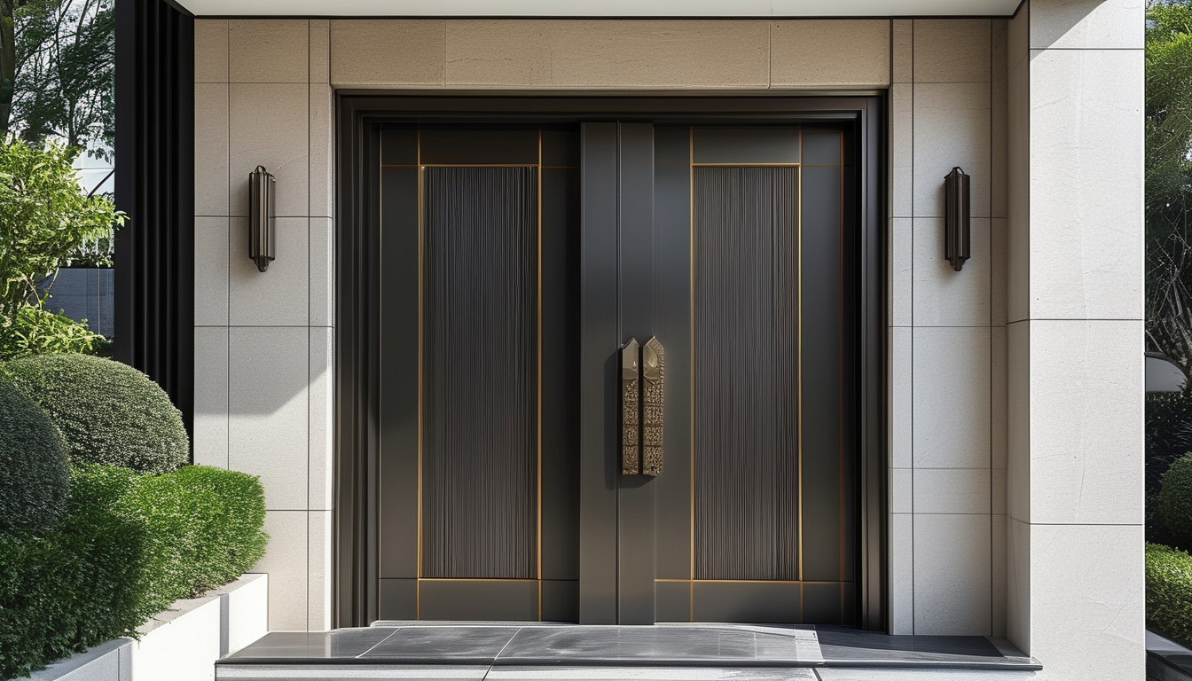 Puerta de aluminio de alta gama para proyectos residenciales premium