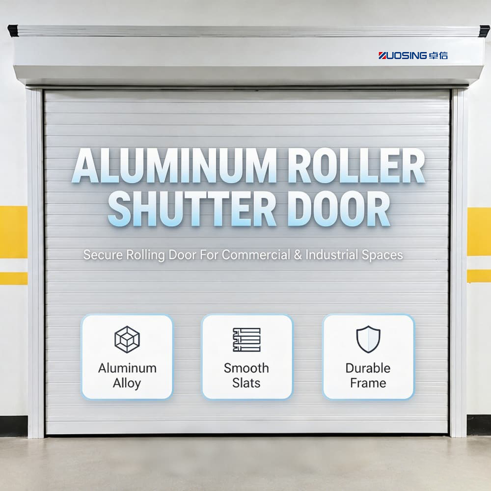Persiana enrollable de aluminio duradera y resistente a la corrosión para garajes residenciales, seguridad del hogar y protección contra la intemperie.