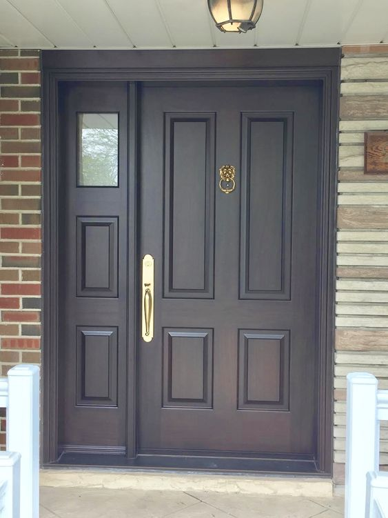 Muestra de personalización de puerta de madera modelo C