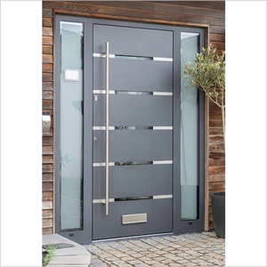Puerta de seguridad para el hogar, puertas de entrada de metal de acero, a prueba de balas, antirrobo, a prueba de huracanes, puerta de entrada exterior de seguridad.