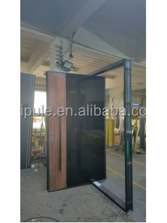 Fábrica de puertas pivotantes profesionales PPD. Personalización completa. Alta calidad. Reconocida. Con manija larga y cerradura inteligente.
