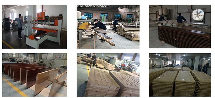 Línea de producción de puertas de madera