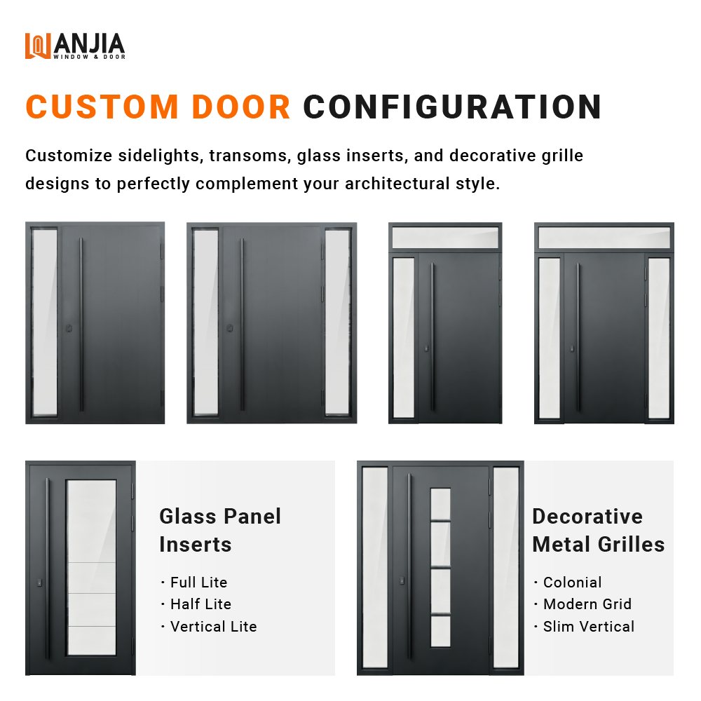 Puerta de entrada pivotante de diseño moderno para casa, puerta de seguridad de aluminio, puerta de entrada de aluminio metálico directamente de fábrica.