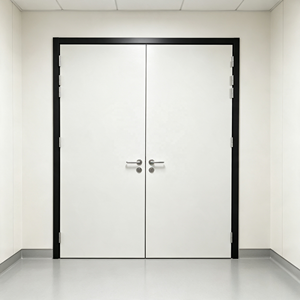 Puerta moderna de acero ignífuga | Puerta de seguridad ignífuga para escuelas con acabado manual antirrobo | Uso exterior e interior