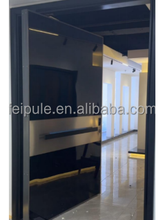 Fábrica de puertas pivotantes profesionales PPD. Personalización completa. Alta calidad. Reconocida. Con manija larga y cerradura inteligente.