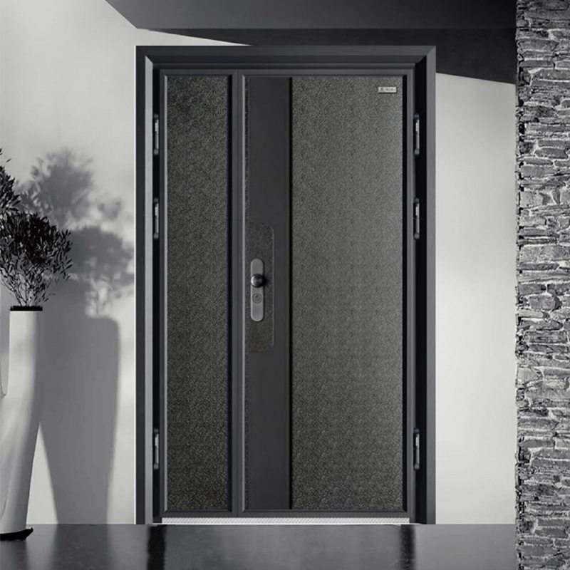 Puerta Blindada con Superficie de Aluminio Fundido