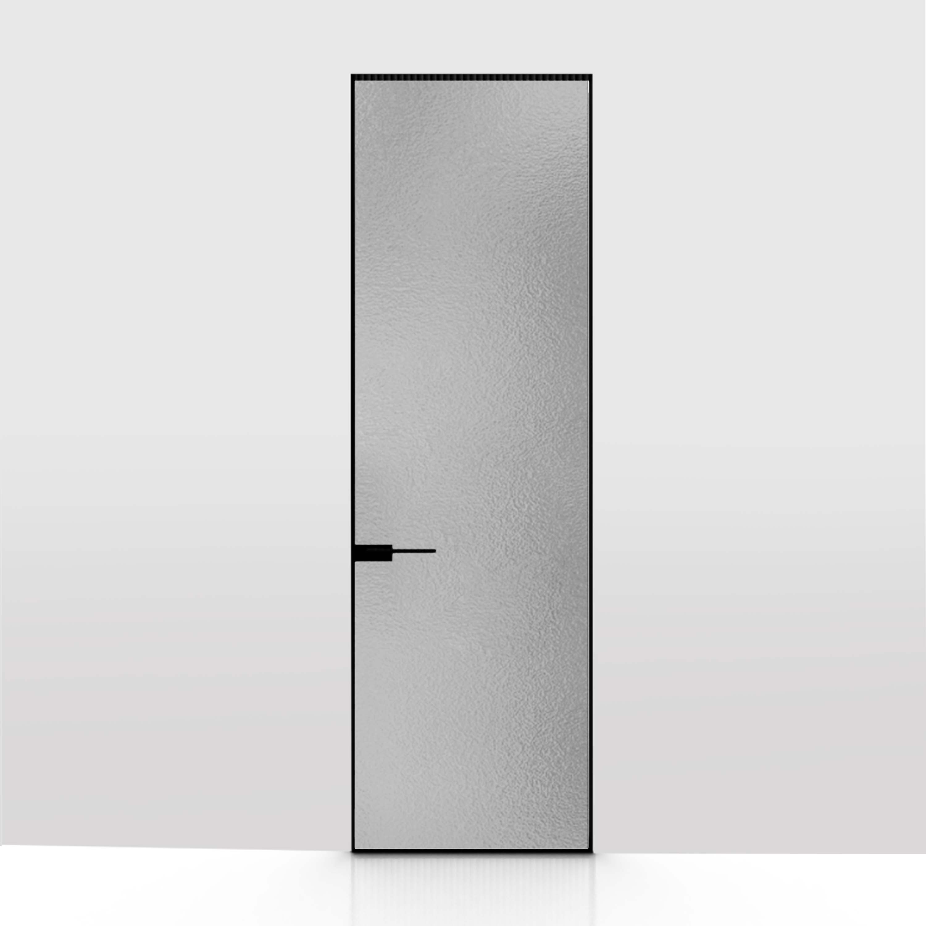 Puerta de aluminio y vidrio sin marco de estilo moderno, venta al por mayor, para el hogar, con característica invisible resistente al viento, superficie acabada, otras puertas.