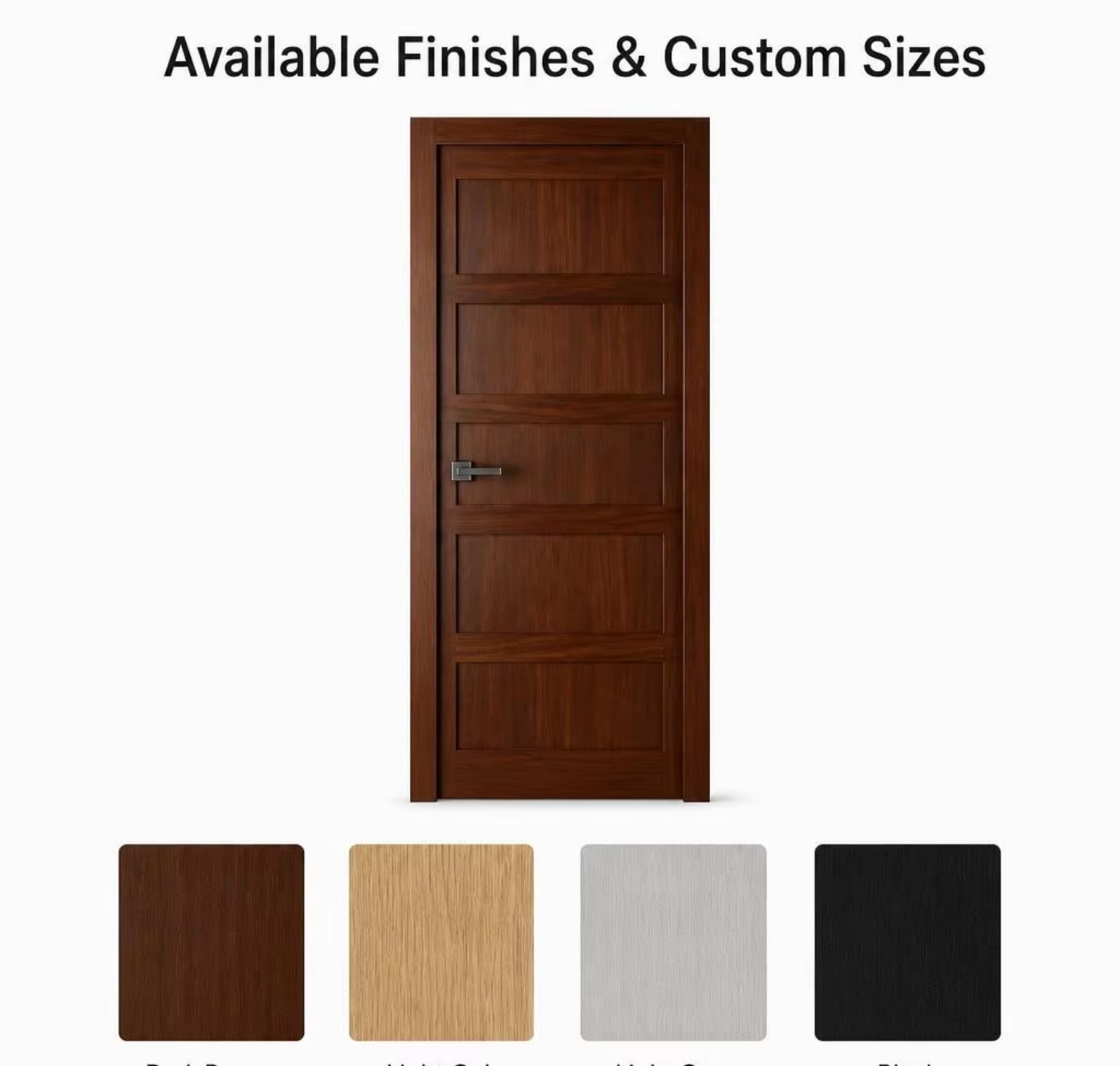 Modern Wooden Fire Rated Hospital Room Door 20-60Minute WH Certified for Hotel Resort Apartment Office School Dormitory