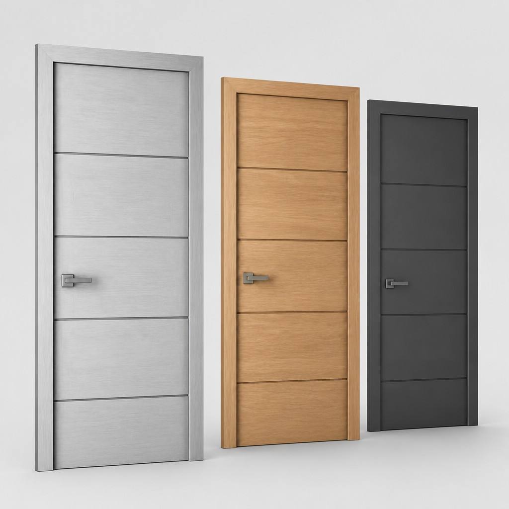 Puerta moderna de madera resistente al fuego para habitaciones de hospital, con certificación WH de 20 a 60 minutos, ideal para hoteles, resorts, apartamentos, oficinas, escuelas y residencias estudiantiles.