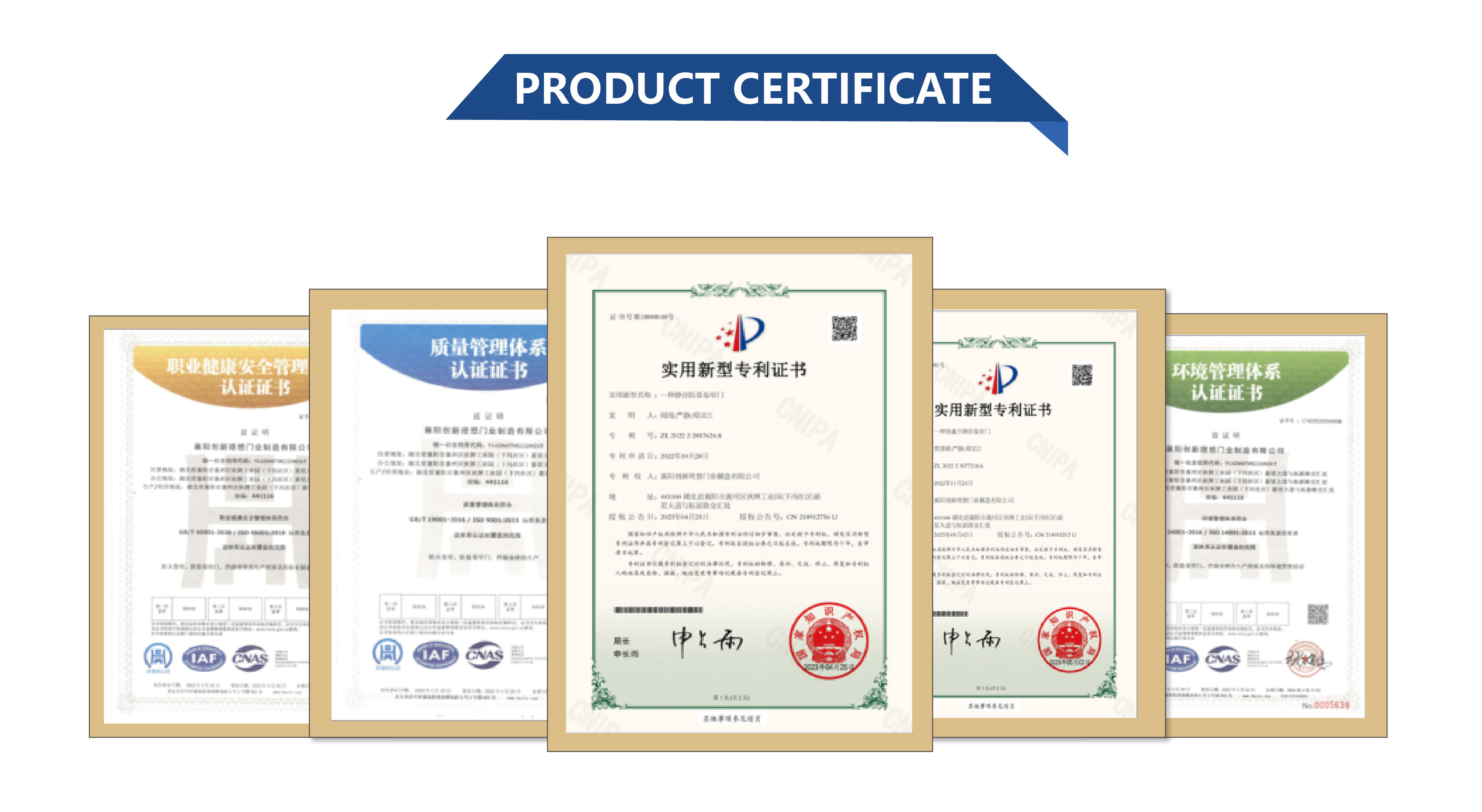 Certificado de conformidad y calidad internacional