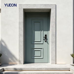 Puerta blindada reforzada YUDON DOOR, a prueba de balas, resistente a impactos, impermeable, con cerradura inteligente y cerrojo para casa dúplex.